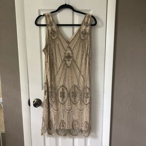 Gatsby Style Formal Beaded Dress
